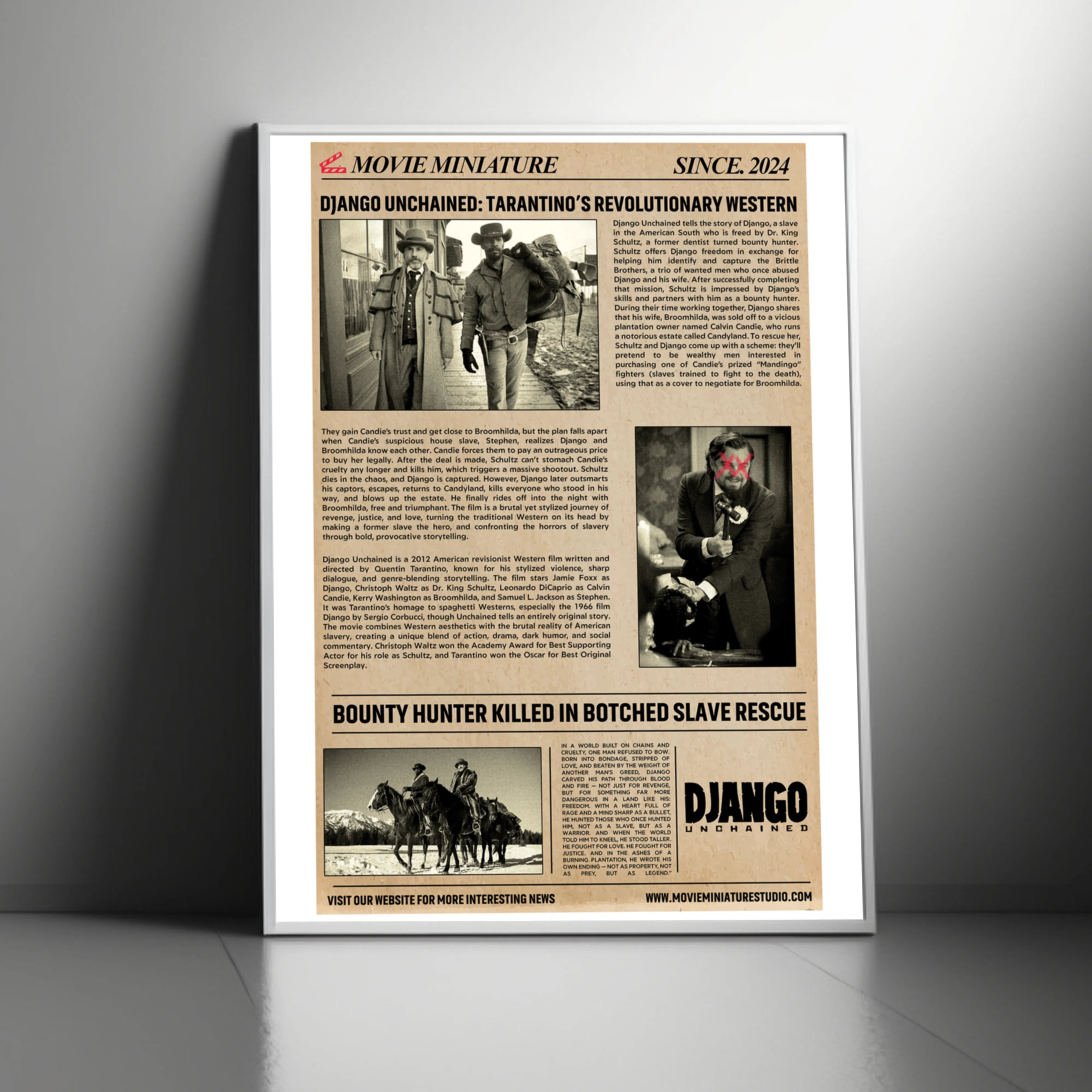 Django unchained-vintage copy Digital Poster