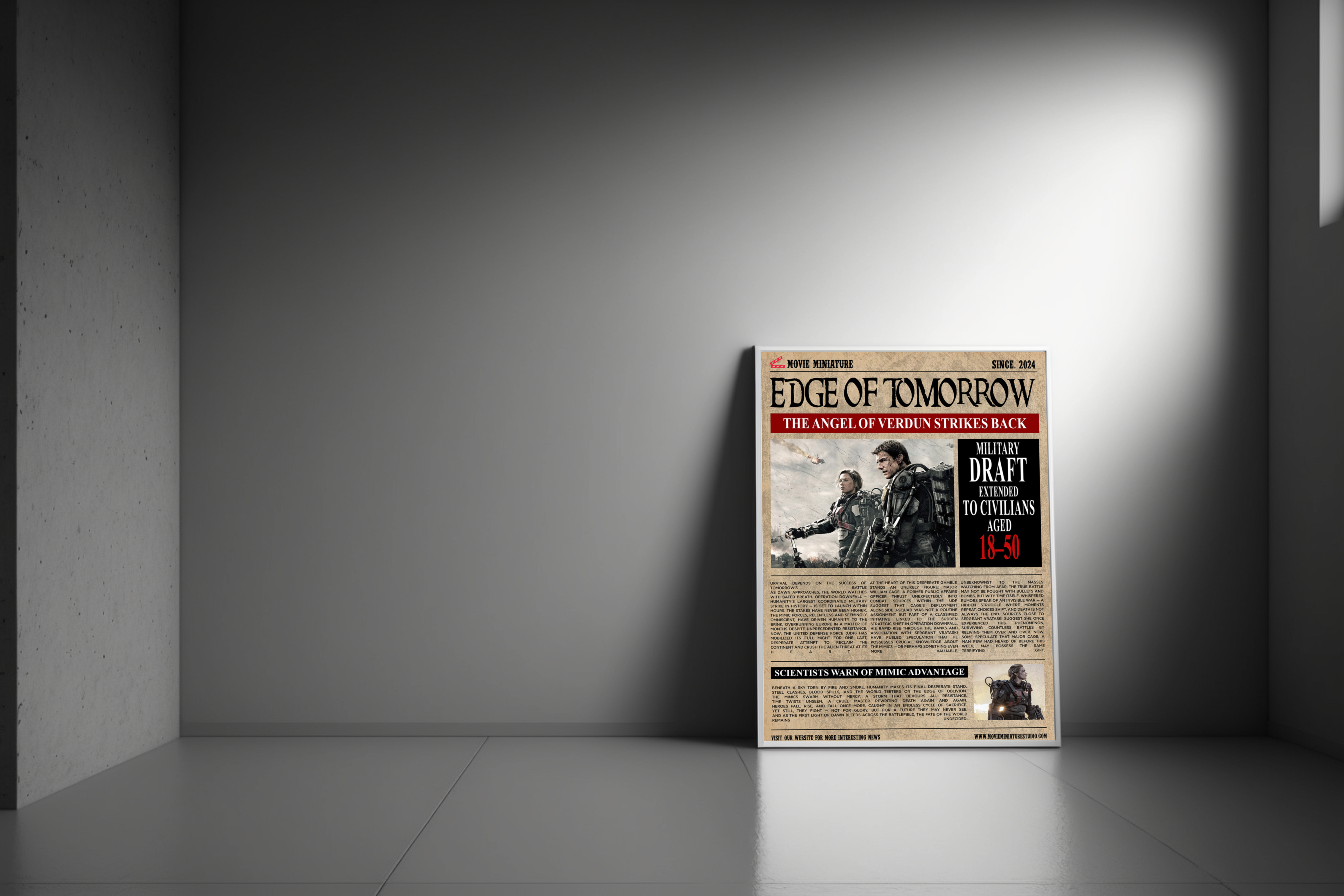 Edge Of Tommorow News Letter Poster
